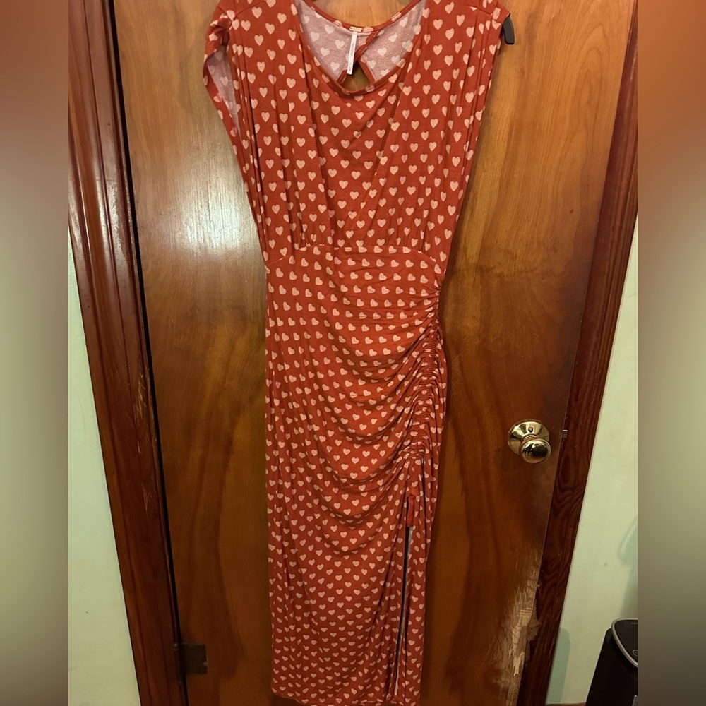 Free People Red with Polka Dots
